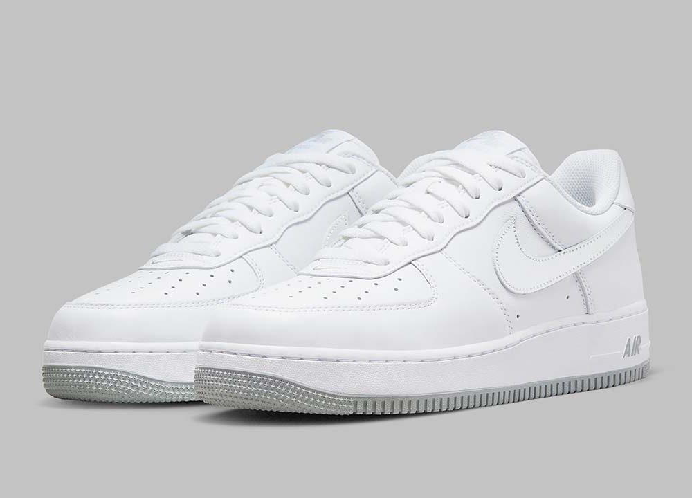 Nike Air Force 1 07 Low Color of the Month White Metallic Silver